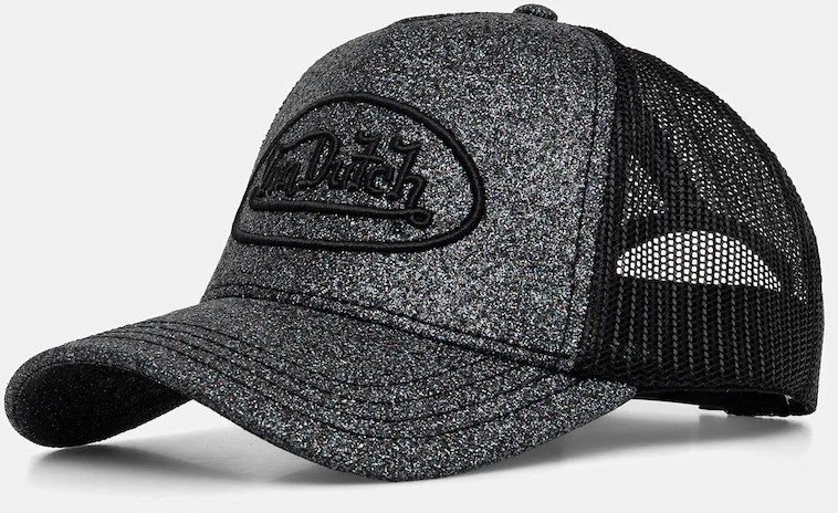 Šiltovka Von Dutch čierna farba, VD.2.CB.GLITTER