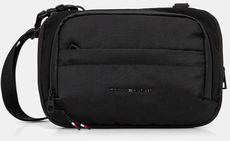Malá taška Tommy Hilfiger čierna farba, AM0AM14037
