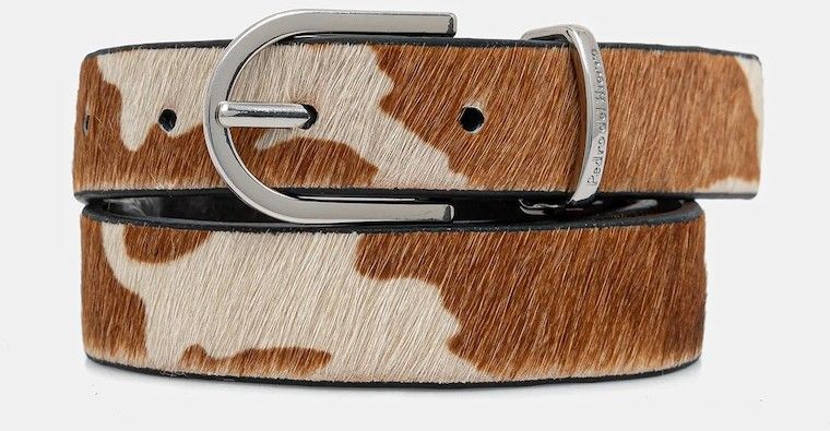 Kožený opasok Pedro del Hierro hnedá farba, 4692161