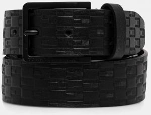 Kožený opasok Tommy Hilfiger čierna farba, AM0AM14078