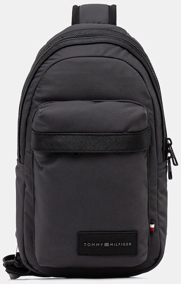 Ľadvinka Tommy Hilfiger šedá farba, AM0AM14026