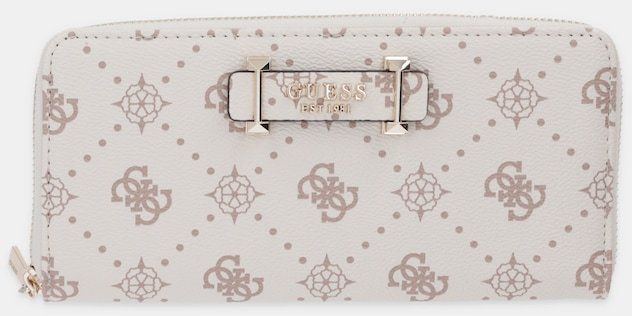 Peňaženka Guess SILIA dámska, béžová farba, SWGP98 90146