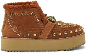 Semišové snehule Kurt Geiger London Mansion Cosy Boot hnedá farba, 4993936029