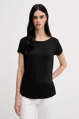 Tričko Sisley dámske, čierna farba, 3Z12L107O