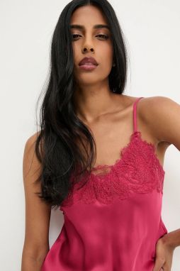 Blúzka Answear.LAB červená farba, jednofarebná