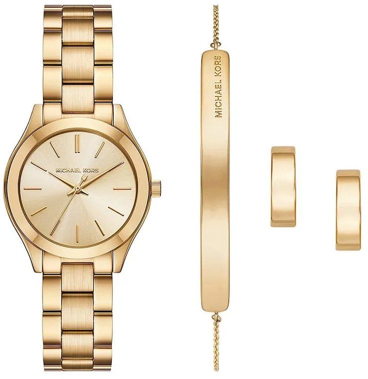 Hodinky Michael Kors dámske, zlatá farba, MK7561SET