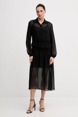 Šaty Sisley čierna farba, 4NOXLV07L