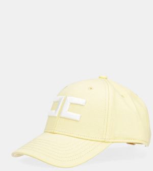 Bavlnená šiltovka Elisabetta Franchi žltá farba, s nášivkou, CL06F51E2