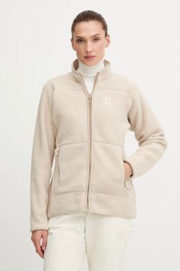 Športová mikina Haglöfs Mossa Pile šedá farba, jednofarebná, 606538