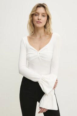 Body Answear.LAB dámska, biela farba, jednofarebná