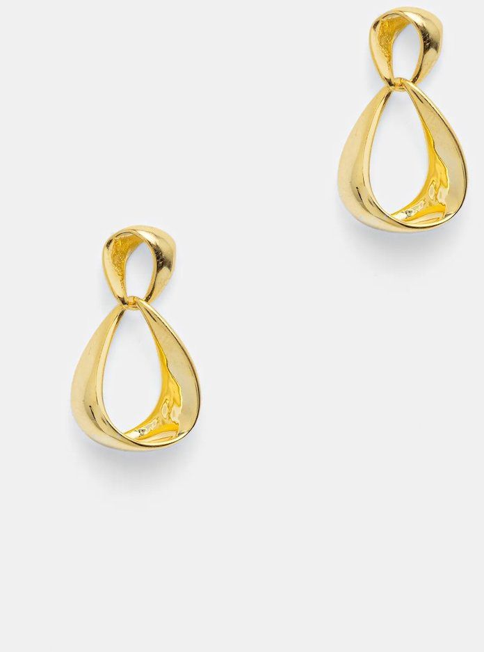 Pozlátené strieborné náušnice Answear.LAB