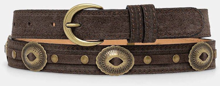 Semišový opasok Answear.LAB hnedá farba