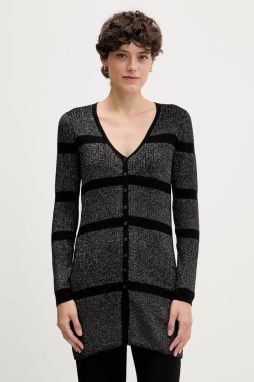Kardigán Sisley čierna farba, ľahký, 1194L602O