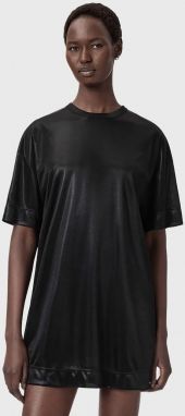 Šaty AllSaints čierna farba, mini, oversize, W141DD