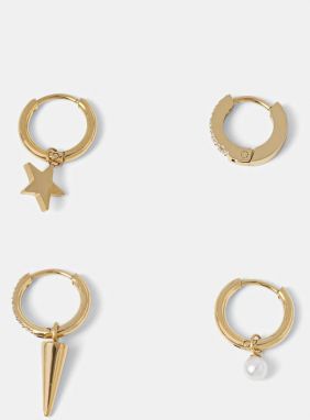 Pozlátené náušnice EDBLAD Peak One 4-pak 130611