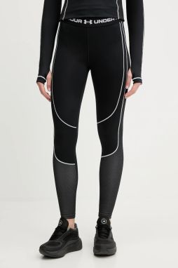 Tréningové legíny Under Armour ColdGear čierna farba, vzorované, 6003997