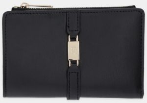 Peňaženka Tommy Hilfiger dámska, čierna farba, AW0AW18134