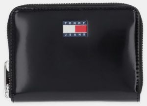 Peňaženka Tommy Jeans dámska, čierna farba, AW0AW18090