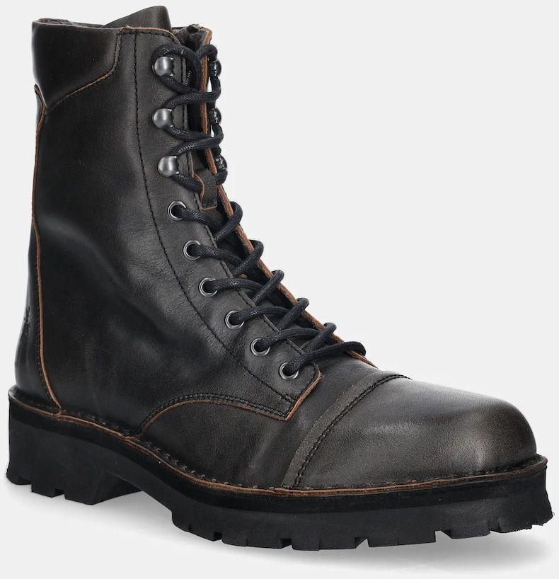 Kožené členkové topánky Fly London KAFT126FLY čierna farba, P211126000