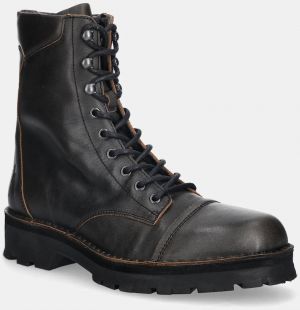 Kožené členkové topánky Fly London KAFT126FLY čierna farba, P211126000