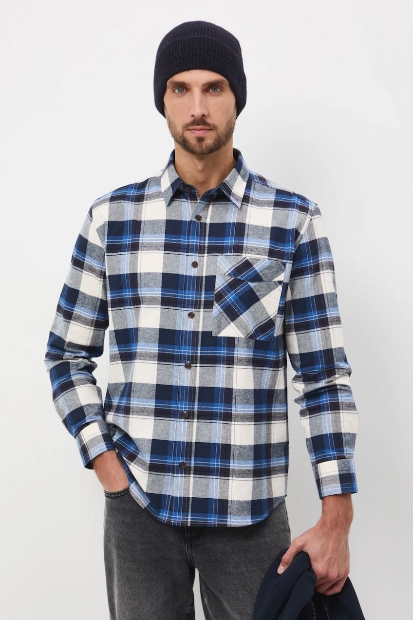 Bavlnená košeľa Medicine tmavomodrá farba, regular, s klasickým golierom