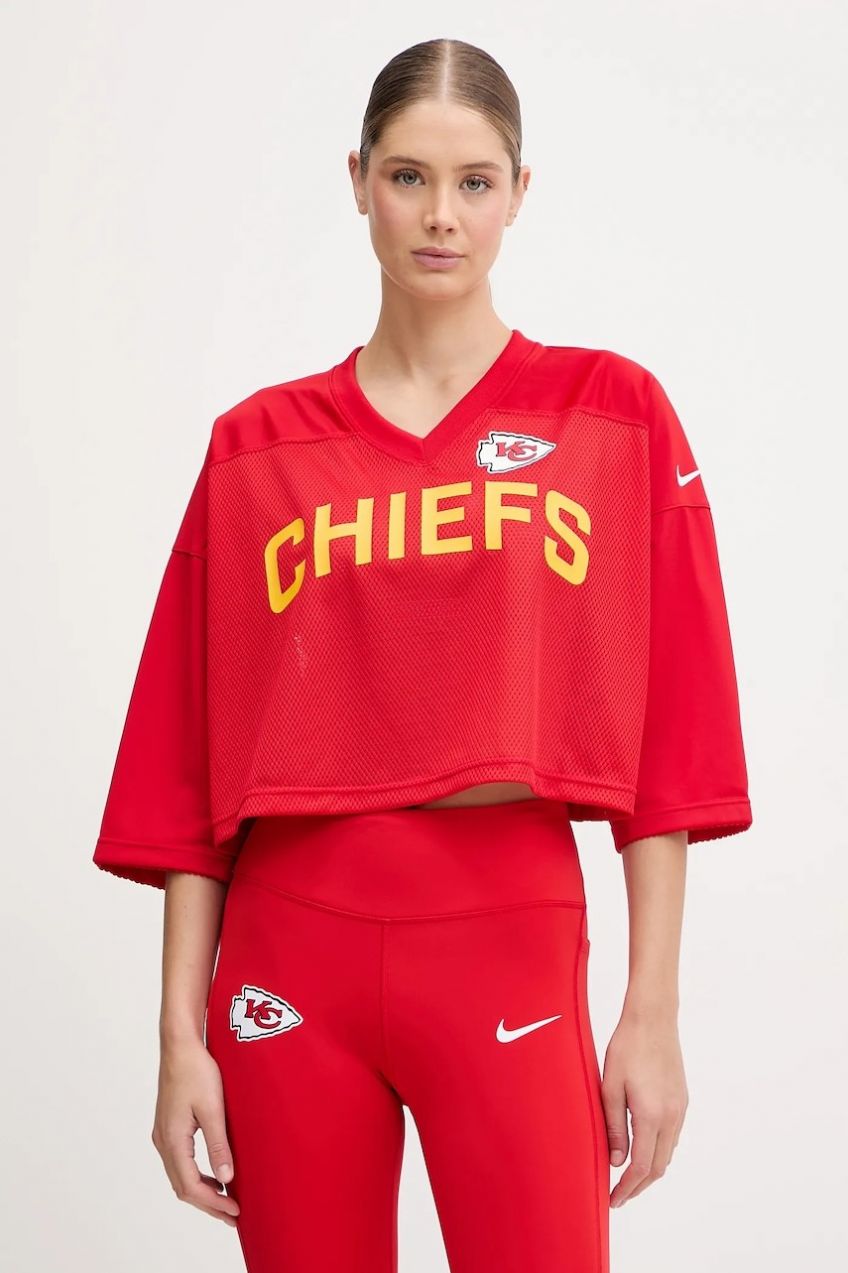 Tričko Nike Jersey Fashion Top dámske, červená farba, 03O3-65N-7G-5HX