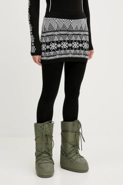 Športové legíny Newland LADY SKIRT LEGGINGS čierna farba, vzorované, N46722.108