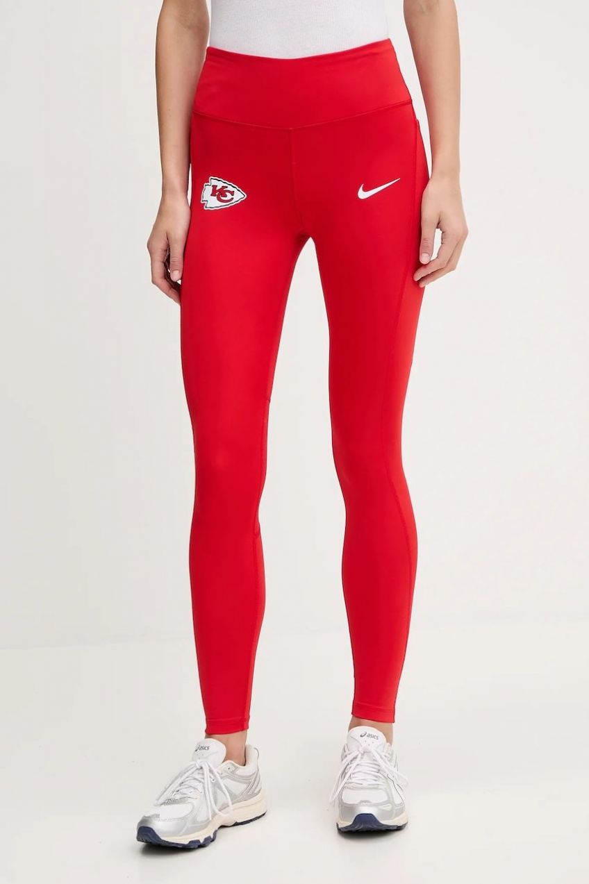 Legíny Nike Dri Fit Legging červená farba, vzorované, 01N3-11T2-7G-DUN