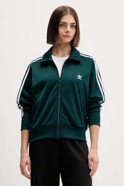 Mikina adidas Originals Firebird Tt zelená farba, s nášivkou, JX1484