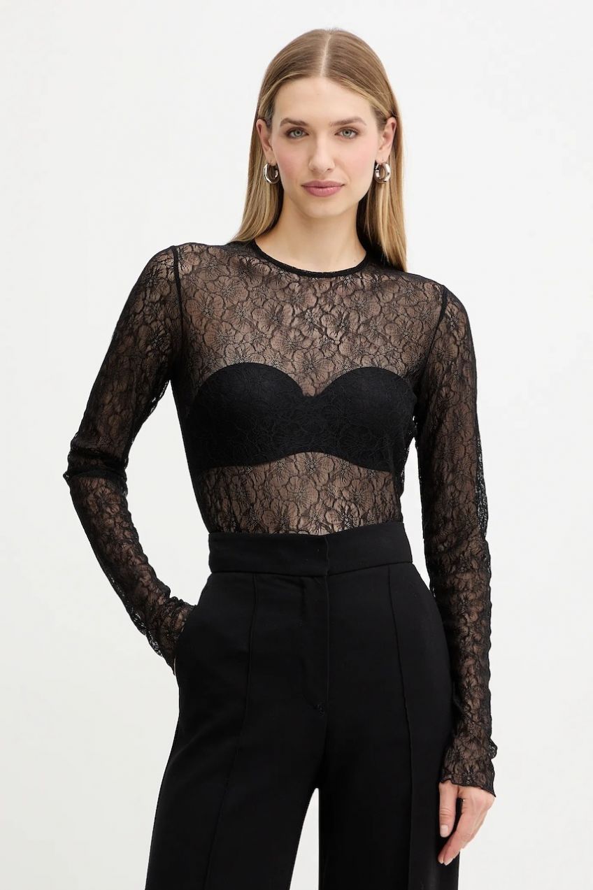 Blúzka Marella čierna farba, jednofarebná, 2523946031200