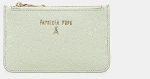 Kožená peňaženka Patrizia Pepe dámska, zelená farba, 8Q0026 L001
