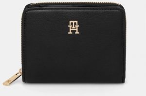 Peňaženka Tommy Hilfiger dámska, čierna farba, AW0AW17742