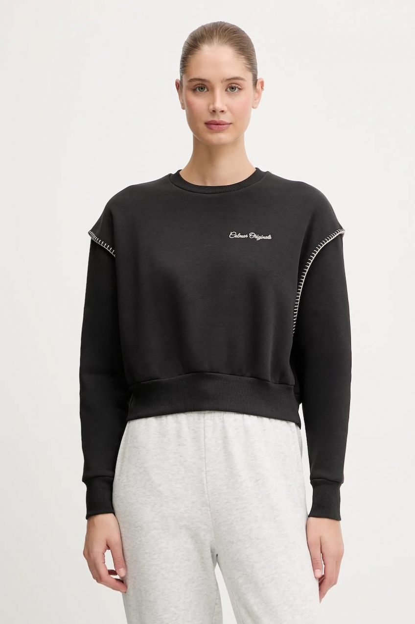 Mikina Colmar čierna farba, jednofarebná, 9249.3ZN