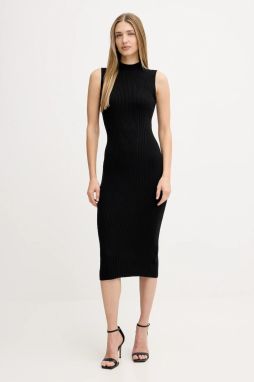 Šaty Guess JULIA čierna farba, maxi, priliehavé, W5BK23 Z3OW2