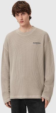 Bavlnený sveter AllSaints zelená farba, ľahký, M017JD