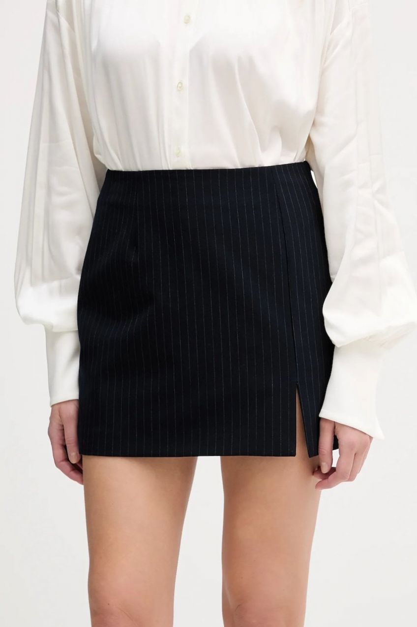 Sukňa Aniye By tmavomodrá farba, mini, rovný strih, 181393