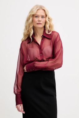 Blúzka Aniye By bordová farba, jednofarebná, 181314