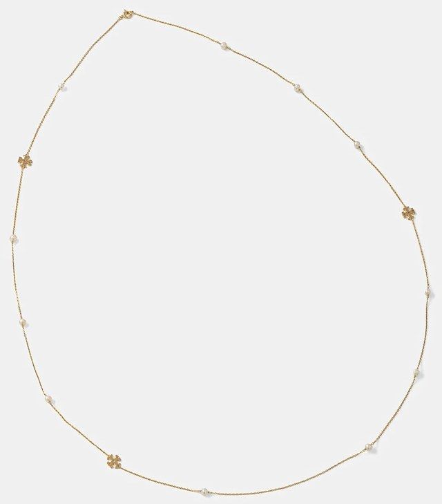 Pozlátený náhrdelník Tory Burch Long Kira 157210-137