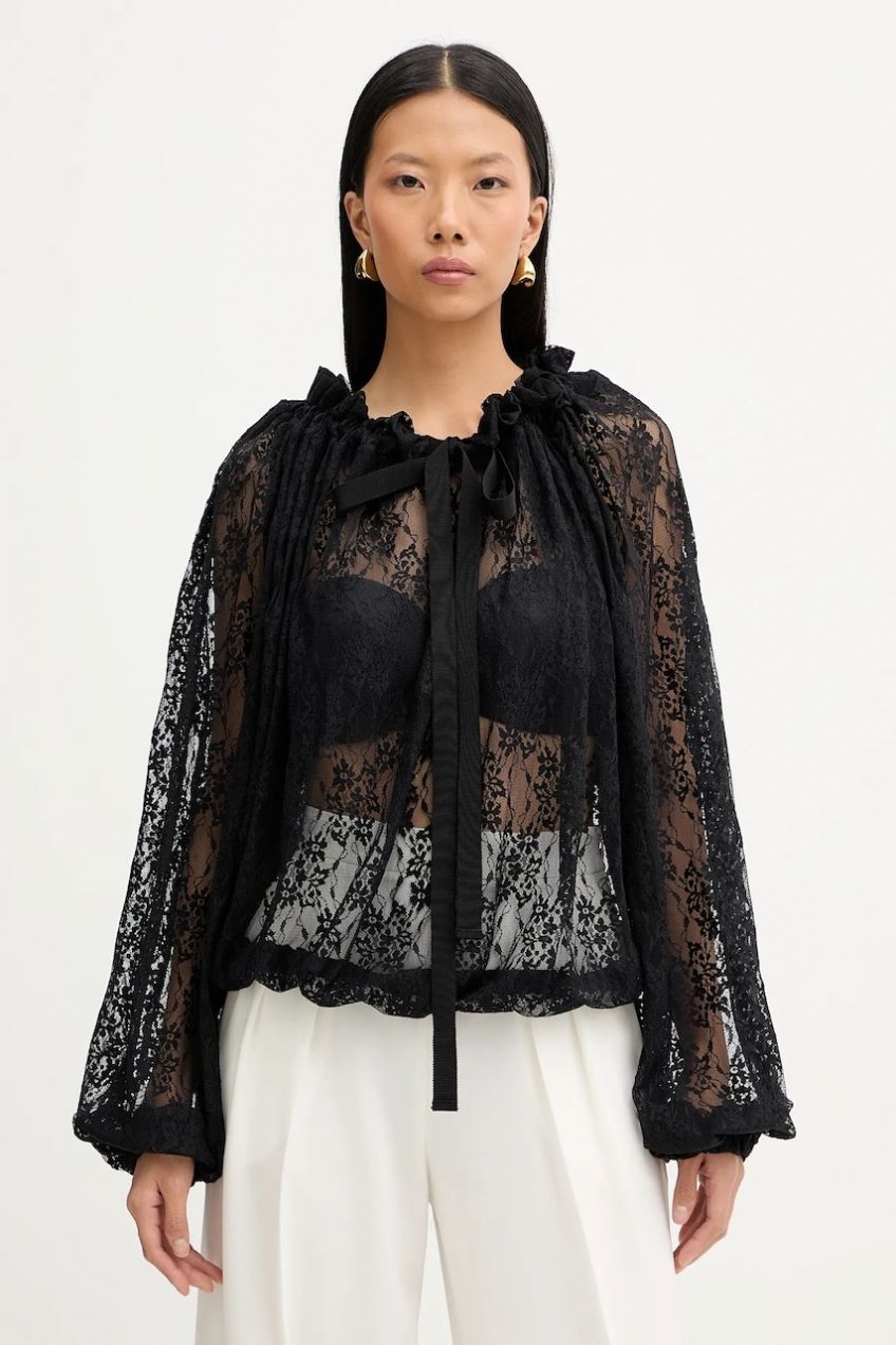 Blúzka Patou čierna farba, jednofarebná, JE1749968