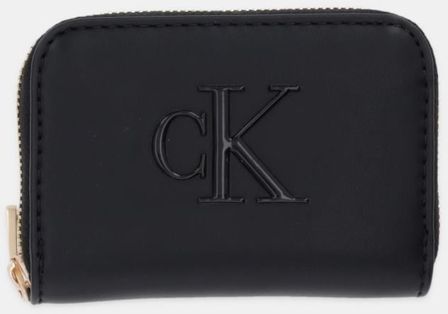 Peňaženka Calvin Klein dámska, čierna farba, LV04F1154G