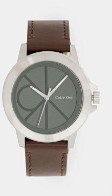 Hodinky Calvin Klein pánske, hnedá farba, 25200527