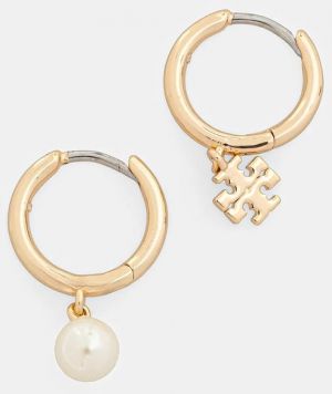 Pozlátené náušnice Tory Burch Kira Mismatched 176768-782