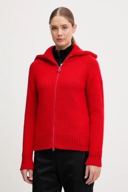 Kardigan s prímesou vlny Newland LADY W FULL ZIP červená farba, teplé, N46808.116
