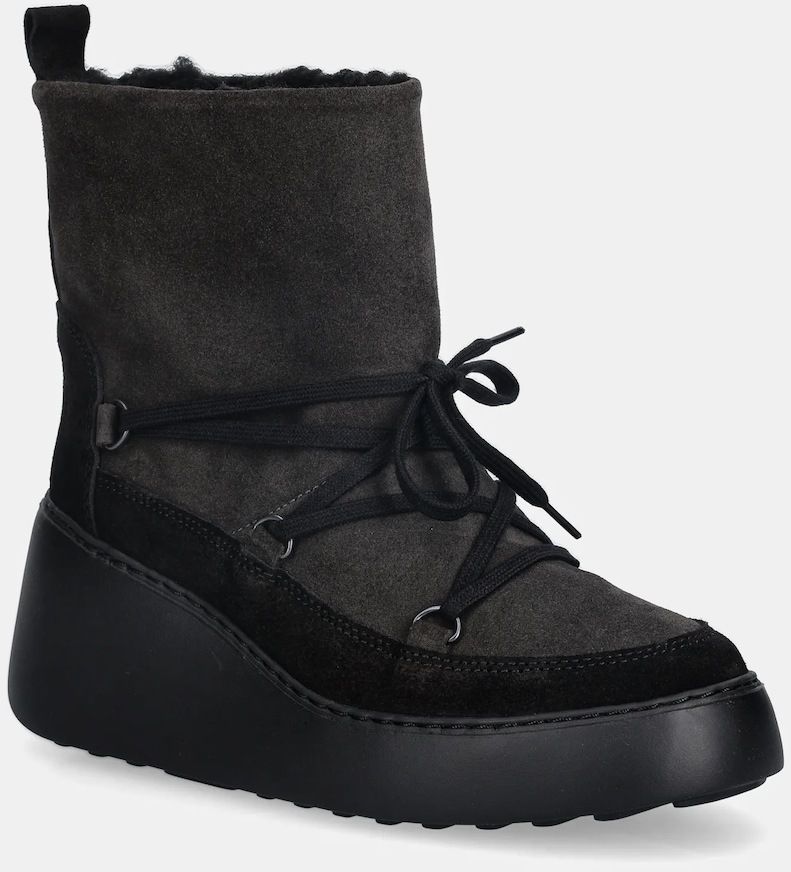 Semišové snehule Fly London DERE725FLY zelená farba, P601725003