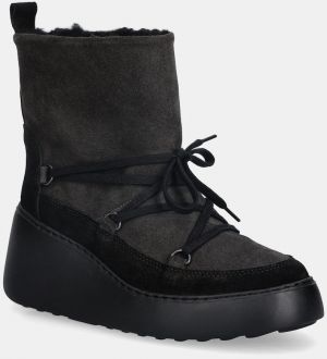 Semišové snehule Fly London DERE725FLY zelená farba, P601725003