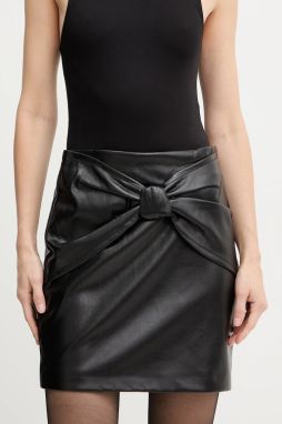 Sukňa Guess ALIENOR čierna farba, mini, puzdrová, W5BD75 WGIK0