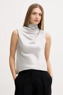 Blúzka Pinko šedá farba, jednofarebná, 106080 A1Y5