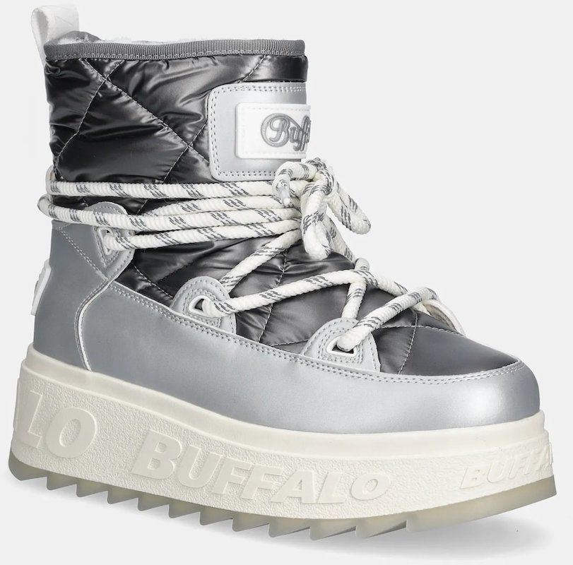 Snehule Buffalo Eliza Snow Boot strieborná farba, 1270142-SLV
