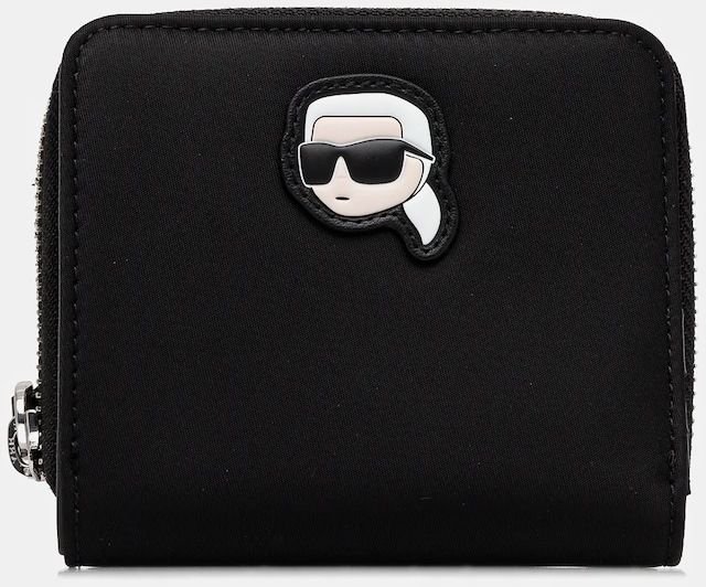Peňaženka Karl Lagerfeld IKON dámska, čierna farba, A1W32078