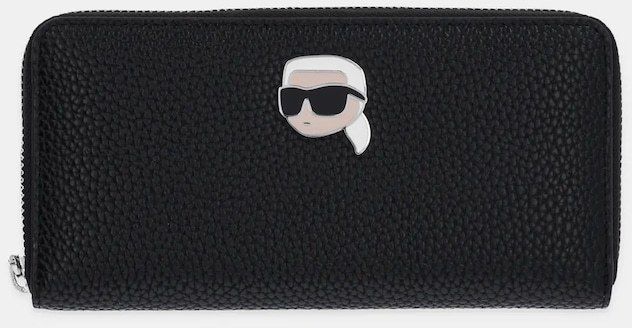 Peňaženka Karl Lagerfeld IKON dámsky, čierna farba, A1W32124